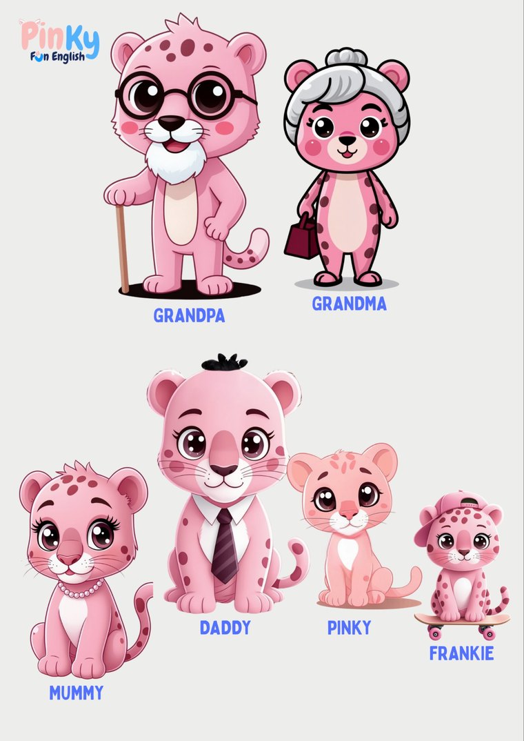 La famiglia di Pinky Fun English