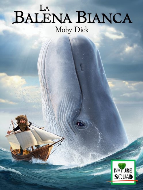 Copertina La Balena Bianca — Moby Dick